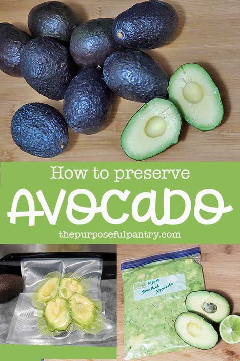 Preserve Avocado, How To Store Avocado, Avocado Chips, Freeze Avocado, Avocado Guacamole, Avocado Dessert, Avocado Brownies, Avocado Fries, Baby Food Storage