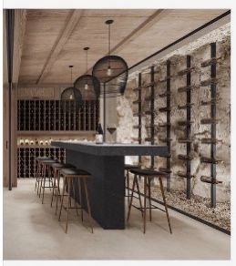 Home Wine Cellar Ideas, Wine Cellar Modern, Wine Cellar Ideas, Wine Cellar Wall, Wine Room Design, Cellar Ideas, Wine Cellar Basement, Small Patio Design, Wine Closet