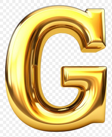 Alphabet G, G Letter, Alphabet Font, Lettering Alphabet Fonts, Gold G, Png Text, Bubble Letters, 3d Letters, Letter G