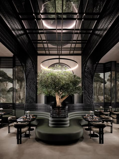 Why Moroccan Designer Ali Lahlou is One To Watch | AD Middle East Moroccan Restaurant Interior, Italian Restaurant Interior, Modern Chinese Restaurant, Luxury Restaurant Interior, Modern Restaurant Design, Hotel Concept, Luxury Restaurant, Hotel Interior Design, Lounge Design