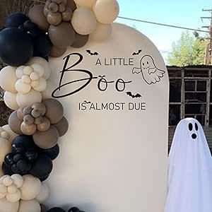 Gostman A Little Boo is Almost Due Decal - Halloween Balloon Arch Decal for Baby Shower,A Little Boo is Almost Due Party Decoration,Spooky Baby Gender Reveal Party Decor (Boo Decal) Halloween Balloon Arch, Arch Decal, Gender Reveal Party Decor, Little Boo Is Almost Due, Halloween Balloon, Halloween Balloons, Gender Reveal Party Decorations, Baby Gender Reveal Party, Baby Gender Reveal