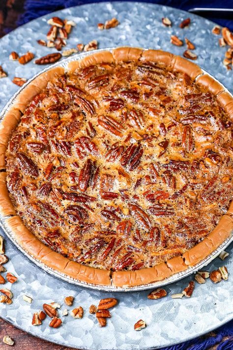 Easy Pecan Pie Pecan Pie With Honey Recipe, Pecan Pie With Karo Syrup, Amish Pecan Pie, Southern Living Pecan Pie Recipe, Trisha Yearwood Pecan Pie, Easy Pecan Pie Recipe Simple, Peacon Pie Recipe, Pecan Pies Recipes, Pecan Pie Recipe Southern Living