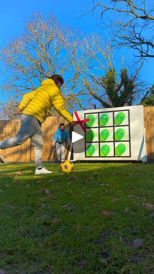 1M views · 13K reactions | Tic tac toe football wall #football #soccer #tictactoe #challenge | Woody & Kleiny Games For Soccer Party, Soccer Party Games, Football Activities, Soccer Games For Kids, Football Activity, Reunion Games, Lets Play A Game, Soccer Birthday, Football Wall