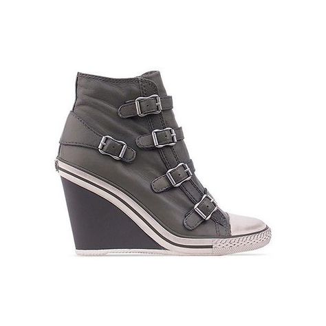 Ash Shoes Thelma Sneaker (2.505 UYU) ❤ liked on Polyvore featuring shoes, sneakers, grey, grey wedge shoes, gray shoes, grey sneakers, zipper sneakers and wedge heel shoes Wedged Sneakers, Ash Sneakers, Wedge Trainers, Grey Wedges, Wedge Heel Sneakers, Ash Shoes, Gray Sneakers, Cute Wedges, Shoes Heels Wedges