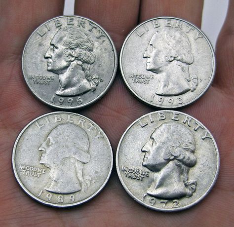 There are at least 25 rare quarters that you should be looking to place into your coin collection, including a few Washington quarters worth a bundle. Huntington Bank, Rare Coin Values, Old Coins Value, Valuable Pennies, Wheat Pennies, Old Coins Worth Money, Money Collection, Rare Coins Worth Money, American Coins