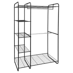 Closet : Target Clothes Storage Without A Closet, Wood Closet Organizers, Freestanding Closet, Standing Closet, Silver Room, Free Standing Closet, Portable Closet, Closet Room, Metal Rack