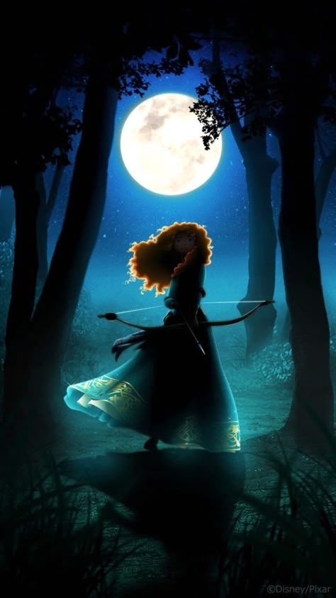 Merida Brave Wallpaper Iphone, Brave Disney Movie, Brave Disney Princess, Brave Wallpaper, Animated Movies Characters, Merida Disney, Disney Doodles, Trippy Cartoon, Disney Characters Wallpaper