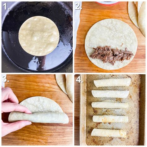 Shredded Beef Taquitos Recipe Shredded Beef Taquitos Recipe, Shredded Beef Taquitos, Beef Taquitos Recipe, Homemade Taquitos, Beef Taquitos, Taquitos Beef, Taquitos Recipe, Beef Roll, Shredded Beef