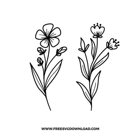 Daisy Flower Svg Free Cricut, Wildflowers Svg Free, Simple Flower Svg Free, Birth Flower Svg Free, Flower Svg Free Cricut Vinyl, Iris Svg, Flower Svg Free, Cricut 2023, Wild Flower Svg