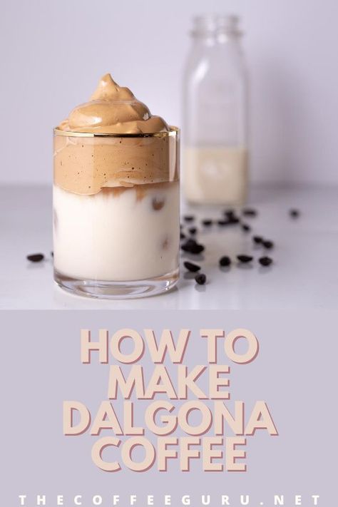 The Dalgona coffee makes for a pretty looking coffee, but it also makes an excellent treat on a sunny afternoon! Learn how to make one today! #howtomakedalgonacoffeeathome #dalgonacoffee #dalgonacoffeerecipes #dalgona #dalgonacoffeerecipeeasy #whippedcoffee Dolgana Coffee, Brunch Favorites, Best Instant Coffee, Toffee Candy, Whipped Coffee, Chocolate Macaron, Barista Coffee, Creamy Coffee, Coffee Today