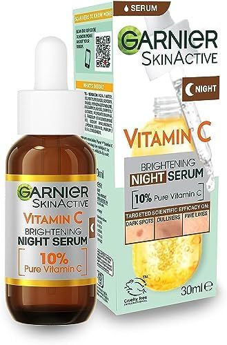 Ever wondered why I look younger at 40? My secret is a consistent night routine! 🌙✨ I always cleanse, moisturize, and use a retinol serum before bed to keep my skin fresh and glowing. Remember, it's never too late to start taking care of your skin

Garnier Targeted Anti Dark Spot Night Serum for Face, with 10% Pure Vitamin C & Hyaluronic Acid, Anti Pigmentation & Dullness, For All Skin Types, Approved by Cruelty Free International, Vegan, 30 ml Bright Glowing Skin, Improve Skin Complexion, Natural Vitamin C, Vitamin C Benefits, Dark Spots On Face, Serum For Face, Skin Care Benefits, Eating At Night, Garnier Skin Active