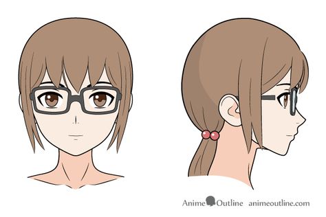 Glasses Side View, Side View Drawing, Cartoon Girl Drawing, Guy Friends, Anime Guys Shirtless, Guy Drawing, Manga Boy, Girls With Glasses, Animation Design