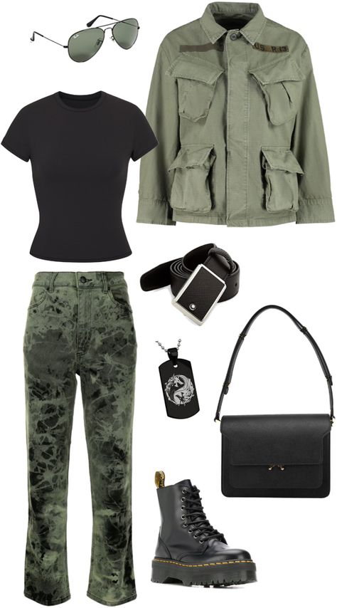 Military Core Outfits, Military Aesthetic Outfit, Military Outfits Women, Goth Punk Outfits, Vintage Runway Fashion, Punk Outfit, Inspirational Outfits, Military Chic, Military Aesthetic