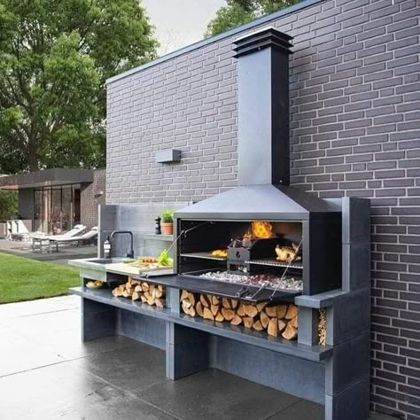 Barbeque Design, Blue Deck, Outdoor Bbq Area, Outdoor Bbq Grill, Barbecue Design, Outdoor Barbeque, Bbq Grill Design, Outdoor Bbq Kitchen, Outdoor Kitchen Design Layout