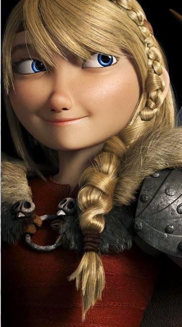 Astrid's new hairstyle from How to Train Your Dragon 2 Astrid Hairstyle, Astrid Httyd, Astrid Costume, Hicks Und Astrid, Astrid Hofferson, Astrid Hiccup, Fur Leg Warmers, Hiccup And Astrid, Viking Costume