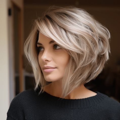 Bouncy Bob, Bob Haircut For Fine Hair, Lob Haircut, Edgy Short Hair, Bob Hairstyles For Fine Hair, Penteado Cabelo Curto, Haircuts For Fine Hair, Short Hair Haircuts, Long Hairstyles