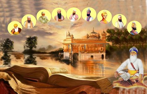 Golden Temple Wallpaper For Laptop, 10 Guru Pics, Guru Angad Dev Ji Hd Wallpaper, Sikh Guru Hd Wallpaper, Golden Temple Painting, Path Room, Guru Angad Dev Ji, Guru Wallpaper, Temple Wallpaper