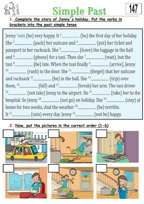 Tell A Story With Pictures, Recount Text Worksheet, Past Simple Exercises, There Is There Are, Simple Past Worksheet, Past Simple Worksheets, Simple Past Tense Worksheet, Life Worksheets, Teach English To Kids