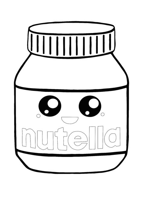 You can find here 2 free printable coloring pages of kawaii Nutella. Kawaii coloring pages collection in excellent quality for kids and adults. Toy Story Coloring Pages, Kawaii Coloring Pages, Free Printable Coloring Sheets, Free Kids Coloring Pages, Food Coloring Pages, Kartu Valentine, Siluete Umane, صفحات التلوين