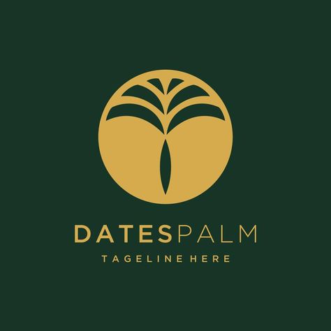 Luxury Minimalist Date Palm Gold Logo design Template Palm Gold, Gold Logo Design, Date Palm, Logo Design Template, Gold Logo, Design Template, Vector Art, Logo Design, Clip Art