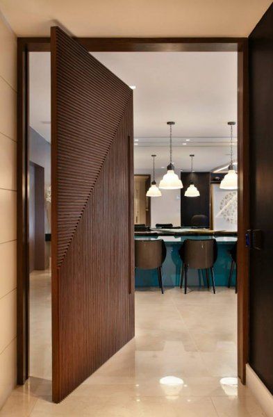 Unique 50 Modern And Classic Wooden Main Door Design Ideas - Engineering Discoveries Apartment Entrance Ideas, Door Design Ideas, Modern Entrance Door, Apartment Entrance, Wooden Main Door, Wooden Main Door Design, Entrance Door Design, Door Entrance, Wooden Front Doors