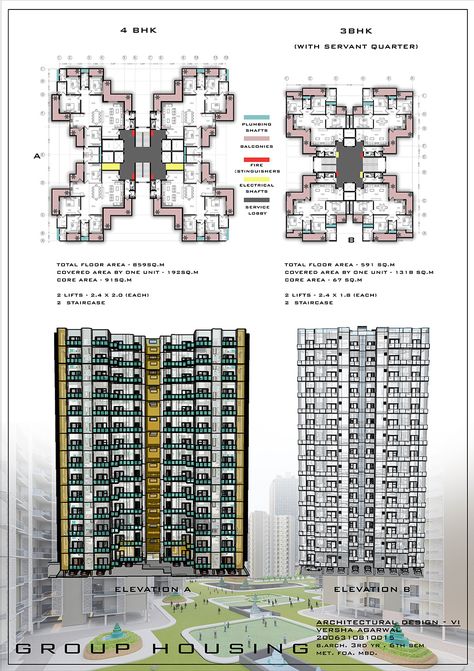 Sheet Composition Ideas, Sheet Composition, Group Housing, Composition Ideas, Architecture Design Presentation, Architecture Drawing Plan, Architecture Design Drawing, Design Presentation, Social Housing