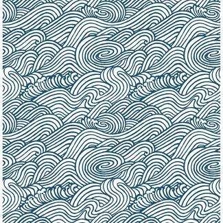 Wallpaper : Removable Peel & Stick Wallpaper : Target Washable Wallpaper, A Street Prints, 5 Wallpaper, Navy Wallpaper, Waves Wallpaper, Teal Wallpaper, Storing Paint, Blue Vinyl, Peel Stick Wallpaper