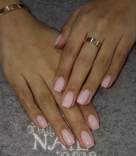 Ongles Rose Pastel, Nail Boutique, Overlay Nails, Ombre Acrylic, Milky Nails, Basic Nails, Blush Nails, Casual Nails, Work Nails