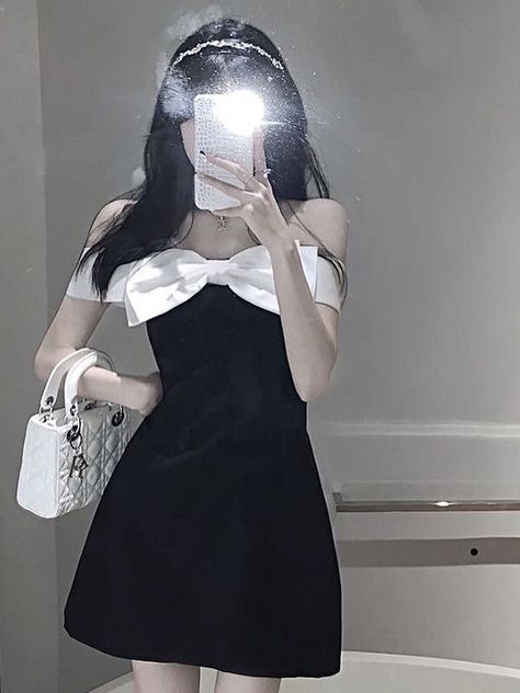 Korean Dress Elegant Short, Formal Outfits For Women Parties, Korean Party Dress, Semi Formal Outfits For Women, Outfit Korean Style, Kawaii Fashion Outfits, Korean Fashion Dress, Korean Dress, Glam Dresses