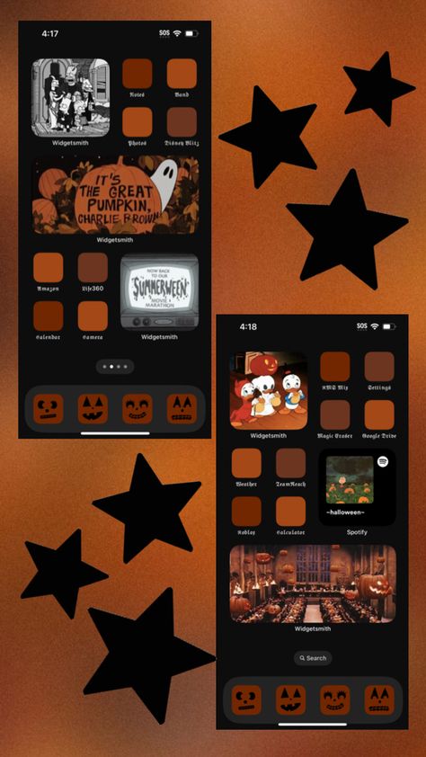 Halloween phone setup black and orange creepy fall aesthetic phone wallpaper Halloween Phone Layout, Samsung Homescreen Layout Ideas, Phone Setup, Orange Phone, Aesthetic Phone Wallpaper, Wallpaper Iphone Summer, Iphone Home Screen Layout, Phone Layout, Phone Inspiration