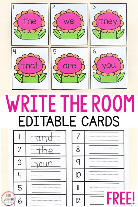 Free editable flower theme write the room activity for spring literacy centers or small group instruction. Spring Write The Room Kindergarten Free, Spring Literacy Centers Kindergarten, Easter Write The Room Free, March Write The Room Kindergarten, Spring Write The Room Free, Kindergarten Write The Room Free, Spring Centers Kindergarten Free, Spring Writing Center Preschool, Free Literacy Centers