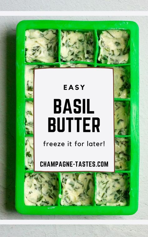 Basil Compound Butter, Garden Basil Recipes, What Can I Make With Fresh Basil, Fresh Marjoram Recipes, What To Do With Lots Of Fresh Basil, What To Do With Extra Fresh Herbs, Recipes Fresh Basil, Diy Herb Butter, Uses For Basil Leaves