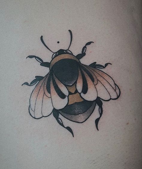 Bumble Bee Tattoo, Neo Tattoo, Pumpkin Tattoo, Petit Tattoo, Bug Tattoo, Insect Tattoo, Tattoo Portfolio, Bee Tattoo, Tattoo Illustration