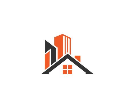 Real Estate Building And Home Property Logo Design Concept Vector Illustration. Estate Logo, Realestate Logo, Real Estate Logo Ideas, Construction Logo Design Ideas, Property Logo Design, Property Logo Design Real Estates, Realty Logo, Property Logo, Construction Logo Design