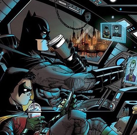 Robin & Batman driving/hanging around in the Batmobile Steam Avatar, Collection Board, Batman Artwork, Batman And Catwoman, Batman Funny, Arte Dc Comics, Batman Comic Art, Batman Universe, Im Batman