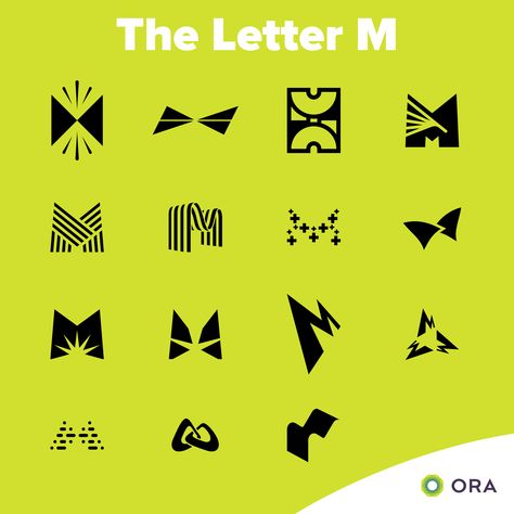 Logo design challenge: how many ways can you draw the letter M? Logo Design Challenge, Logo Agency, Mnemonic Devices, Smart Packaging, Brand Strategy Design, The Letter M, Customer Insight, Strategy Design, M Logo