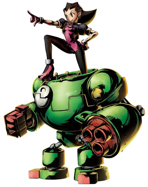 Tron Bonne - Marvel vs. Capcom 3 Tron Bonne, Marvel Vs Capcom 3, Capcom Characters, Capcom Games, Capcom Vs, Ultimate Marvel, Capcom Art, Megaman X, Two Worlds