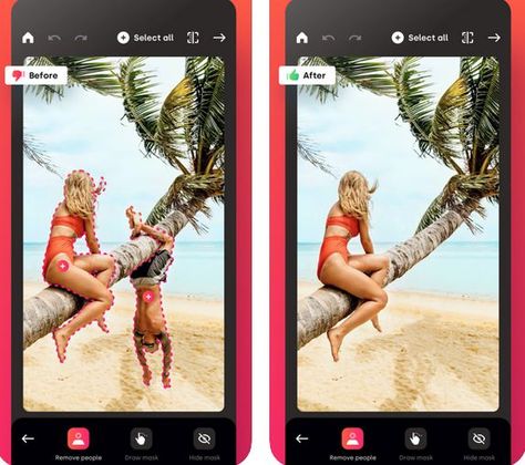 Photoshop Apps Iphone, How To Erase Things From Photos, How To Remove Things From Photos, Best Photo Editing Apps For Iphone, Free Photoshop Apps, Remove People From Photos, Remove Objects From Photo, Water Removing Sound From Phone, How To Remove Background From Photo