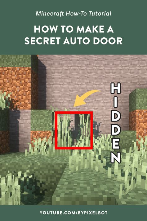 How to Make a Secret Door in Minecraft (Very Easy Tutorial)