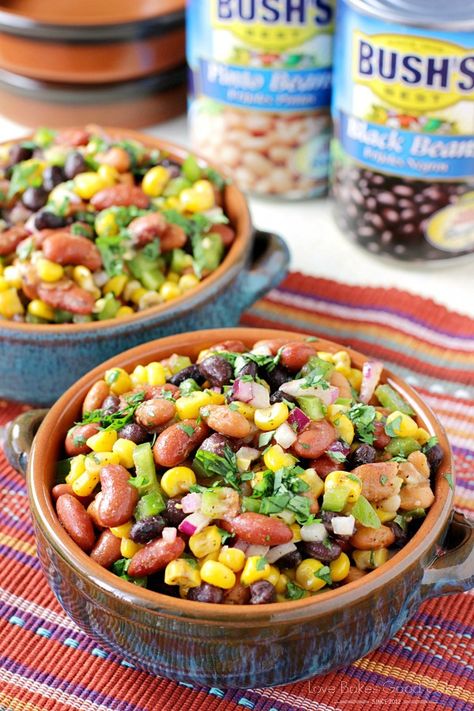 Mexican Dressing, Starch Diet, Corn And Bean Salad, Mexican Bean Salad, Bean Salads, Veggie Salads, Love Bakes Good Cakes, Mexican Favorites, Good Cakes