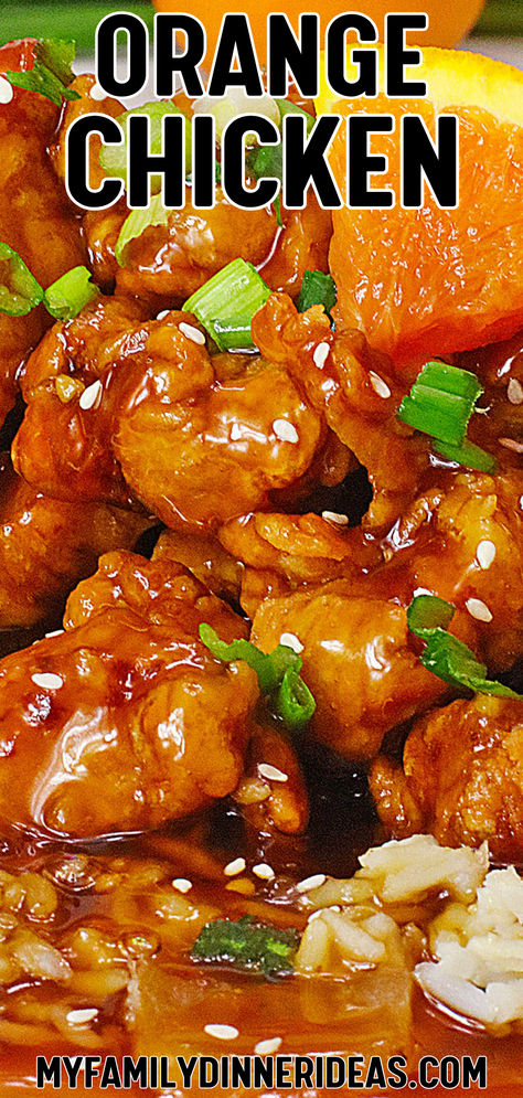 Orange chicken Orange Chicken With Popcorn Chicken, Orange Glaze For Chicken, Orange Marmalade Recipe Chicken, Oven Orange Chicken, Orange Chicken With Orange Juice, How To Make Orange Chicken, Orange Chicken Breast, Orange Pepper Chicken, Orange Chicken Air Fryer