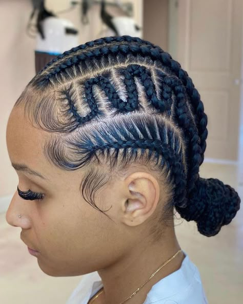 Big Box Braids Hairstyles, Feed In Braids Hairstyles, Feed In Braids, Girl Braided Hairstyles, Cute Braided Hairstyles, Stitch Braids, Braided Cornrow Hairstyles, Braids Hairstyles Pictures, Feed In Braid