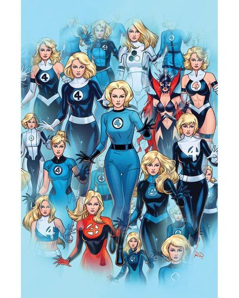 Russell Dauterman, Fantastic Four Marvel, Invisible Woman, Arte Dc Comics, Marvel Thor, Uncanny X-men, Marvel Comic Universe, Variant Covers, Marvel Entertainment