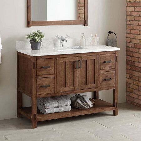 Bathroom Inspiration Console Vanity, Vessel Sink Vanity, Vanity Cabinets, Rustic Bathroom Vanities, Bath Ideas, Wood Vanity, Bathroom Sink Vanity, Bathroom Vanity Set, Rustic Bathroom