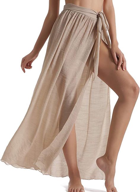 Swimwear Cover Ups Beach Styles, Swimwear Cover Up, Beach Skirt Wrap Cover Up, Cover Ups Swimwear Beachwear, Beach Cover Up Skirts, Beach Skirt Outfit, Beach Cover Up Outfit, Swimsuit Wrap Skirt, Beach Skirts