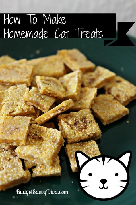 Make Kitty Treats at Home - Done in 25 minutes. Easy enough for the kids to make! Homemade Cat Treats, Homemade Cat Treats Recipes, Diy Cat Treats, Homemade Pet Treats, Pet Treats Recipes, Katt Grejer, Animals Jokes, Homemade Cat Food, Treats Recipes