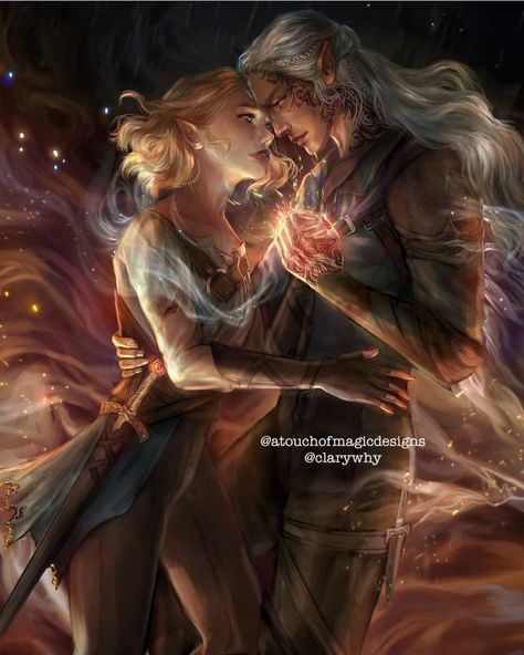 Rowan Aelin, Rowan And Aelin, Sarah Maas, Queen Of Shadows, Throne Of Glass Fanart, Aelin Ashryver Galathynius, Celaena Sardothien, Aelin Galathynius, Throne Of Glass Books