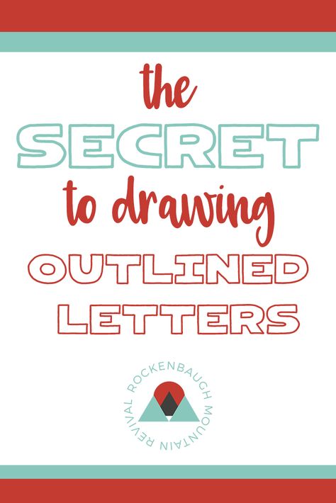 Outline Letters, Bible Journaling Supplies, Fun Fonts, Banner Drawing, Faux Calligraphy, Faith Blogs, Drawing Course, Christian Resources, 3d Letters