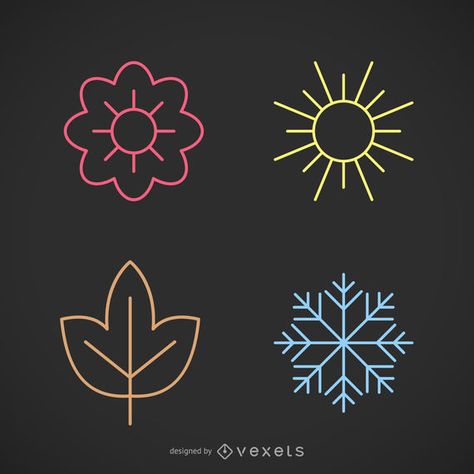 4 Seasons Tattoo Simple, Four Seasons Logo Design, Four Seasons Drawing, 4 Seasons Tattoo, Four Seasons Tattoo, Seasons Tattoo, Seasons Logo, Sims 4 Seasons, Spring Logo