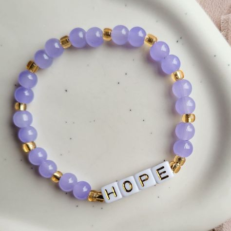 Cheap Pearl Beaded Bracelets With Letter Beads, Purple Bracelet With Letter Beads For Birthday, Trendy Purple Stretch Bracelet With Letter Beads, Purple Letter Beads For Jewelry Making, Purple Stretch Bracelet With Letter Beads, Bracelet Ideas, Diy And Crafts, Bracelet, Beads